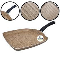 Frigideira Grill Antiaderente Bistequeira 24 cm Colore Bege Frigideira Grill Antiaderente Bistequeira 24 cm Colore Bege