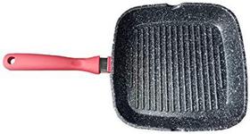 Frigideira Grill Antiaderente Gourmet Mosqueada Vermelha