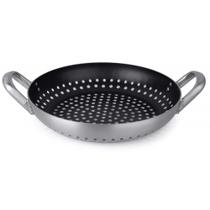 Frigideira Grill Antiaderente Para Churrasqueira Profissional Multiflon 32cm