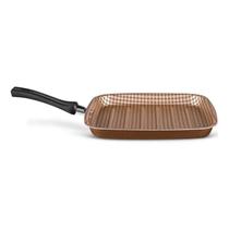 Frigideira Grill Bistequeira Flora 1,1 Litros 24,5cm Super Flon em Alumínio Antiaderente 8713 MTA Frigideira Grill Bistequeira Flora 1,1 Litros 24,5cm Super Flon em Alumínio Antiaderente 8713 MTA
