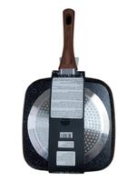 Frigideira Grill com Indução Quadrada 24,4cm - Preta