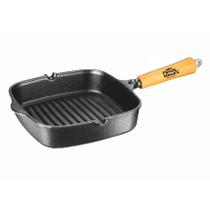 Frigideira Grill Quadrada Ferro Panela Mineira CM 23cm 1,5L