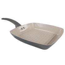 Frigideira Grill Quadrada Revestimento Cerâmica Antiaderente Premium Max Chef 24cm - Fratelli