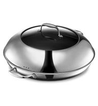 Frigideira HexClad Hybrid Antiaderente 36cm com tampa de aço