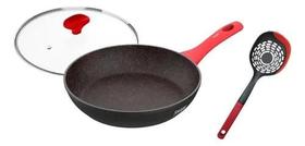 Frigideira Ichef Polishop Home Shark 24cm C/ Tampa + Vermelh Vermelho Frigideira Ichef Polishop Home Shark 24cm C/ Tampa + Vermelh Vermelho