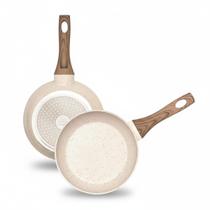 Frigideira Indução 20cm Revestimento Cerâmico Creme Lehaví