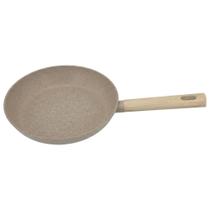 Frigideira Indução Antiaderente Marble 24cm Cabo de Madeira Panela Compatível Fogão Indução Frigideira Indução Antiaderente Marble 24cm Cabo de Madeira Panela Compatível Fogão Indução