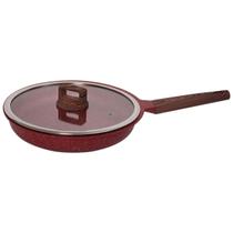Frigideira Indução Antiaderente Revestimento Mármore Cerâmico 28cm Vermelho Frigideira Indução Antiaderente Revestimento Mármore Cerâmico 28cm Vermelho