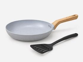 Frigideira Indução Cerâmica Antiaderente 18cm Fundo Triplo Com Espatula