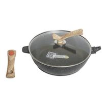 Frigideira Indução Forno e Fogão Antiaderente Revestimento Mármore Cerâmico 28cm Preta Frigideira Indução Forno e Fogão Antiaderente Revestimento Mármore Cerâmico 28cm Preta