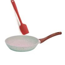 Frigideira Indução rev. ceramico 24 cm- Marmore - espatula Frigideira Indução rev. ceramico 24 cm- Marmore - espatula