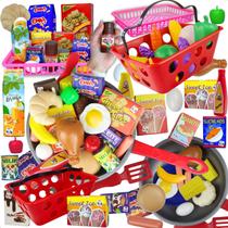 Frigideira Infantil Comidinhas Gourmet Mini Mercado 24pç