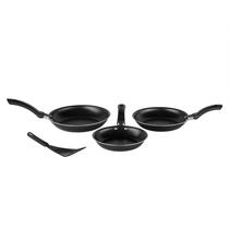 Frigideira Kit 3 Peças 18cm 20cm e 22 cm Teflon Antiaderente + Espátula Frigideira Kit 3 Peças 18cm 20cm e 22 cm Teflon Antiaderente + Espátula