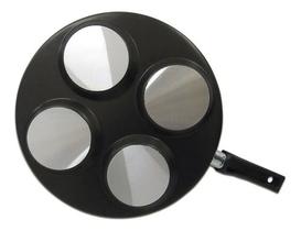 Frigideira Multiuso 4 Ovos/hambúrguer Antiaderente Preto Frigideira Multiuso 4 Ovos/hambúrguer Antiaderente Preto