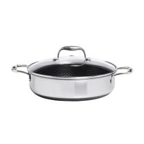 Frigideira Multiuso Reta Antiaderente 26cm P/ Indução Aço Inox Cooking Pro Oxford