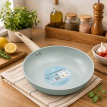 Frigideira Nanocerâmica 24cm Verde Granito Antiaderente Panela Cozinha Resistente Durável Fácil de Limpar Ideal Frituras Frigideira Nanocerâmica 24cm Verde Granito Antiaderente Panela Cozinha Resistente Durável Fácil de Limpar Ideal Frituras