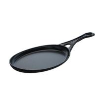 Frigideira Oval Cabo Ferro Fundido Servir Porção 25x18cm Frigideira Oval Cabo Ferro Fundido Servir Porção 25x18cm