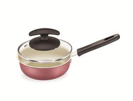 Frigideira ovos antiaderente 12 cm c/tampa de vidro premium cereja - fortaleza Frigideira ovos antiaderente 12 cm c/tampa de vidro premium cereja - fortaleza