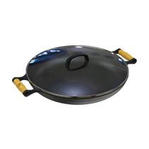 Frigideira Paella de Ferro Fundido Alça Madeira TV 40cm Frigideira Paella de Ferro Fundido Alça Madeira TV 40cm