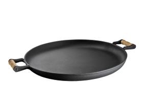 Frigideira Paella Ferro Fundido Sem Tampa Alças Madeira 48cm Frigideira Paella Ferro Fundido Sem Tampa Alças Madeira 48cm