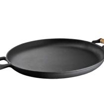 Frigideira Paella Ferro Fundido Sem Tampa Alças Madeira 48cm Frigideira Paella Ferro Fundido Sem Tampa Alças Madeira 48cm