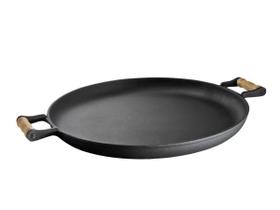 Frigideira Paella Ferro Fundido Sem Tampa Alças Madeira 48cm Frigideira Paella Ferro Fundido Sem Tampa Alças Madeira 48cm