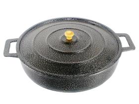 Frigideira Panela Alça De Alumínio Fundido Craqueada 36cm