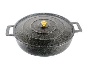 Frigideira Panela Alça de Alumínio Fundido Craqueada Preta 28cm Frigideira Panela Alça de Alumínio Fundido Craqueada Preta 28cm