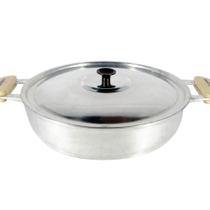 Frigideira Panela Alumínio Fundido Polida Alça Meia Lua 30cm Frigideira Panela Alumínio Fundido Polida Alça Meia Lua 30cm