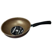 Frigideira Panela Wok Antiaderente 24cm 2,8l Mta Chocolate Frigideira Panela Wok Antiaderente 24cm 2,8l Mta Chocolate