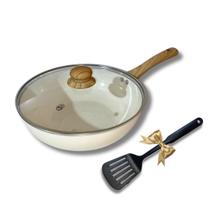 Frigideira Panela Wok Antiaderente 26 Cm Cerâmica Indução Frigideira Panela Wok Antiaderente 26 Cm Cerâmica Indução