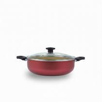 Frigideira panela wok grande caçarol antiaderente com alças.