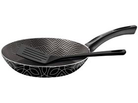 Frigideira Paris 20cm 0,8l Em Alumínio Interno Em Antiaderente Starflon Max Preto Decorad Frigideira Paris 20cm 0,8l Em Alumínio Interno Em Antiaderente Starflon Max Preto Decorad