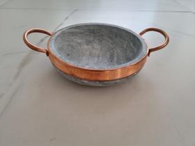 Frigideira Parmegiana Pedra Sabão 17cm/ 500ml Para Servir Porção Em Bares E restaurantes - Pedreira