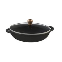 Frigideira Parmegiana Tampa Vidro Alça Ferro Libaneza 20 Cm