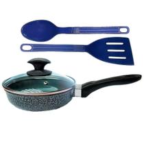 Frigideira Preto Craq Antiaderente Cerâmica Talher 01 Cb16Cm Frigideira Preto Craq Antiaderente Cerâmica Talher 01 Cb16Cm