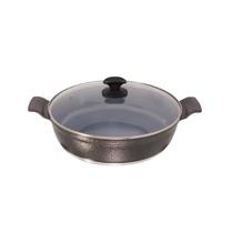 Frigideira Preto Craqueado Antiaderente Cerâmica Javali AA30 Frigideira Preto Craqueado Antiaderente Cerâmica Javali AA30