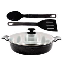 Frigideira Preto Liso Alumínio Usinado Talher 02 AA 30cm