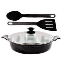 Frigideira Preto Liso Alumínio Usinado Talher 02 AA 30cm