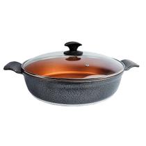 Frigideira Preto Teflon Antiaderente Gold Javali AA 30cm Frigideira Preto Teflon Antiaderente Gold Javali AA 30cm