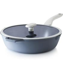 Frigideira PRICUSIS Antiaderente Cerâmica 30cm com Tampa Cinza Frigideira PRICUSIS Antiaderente Cerâmica 30cm com Tampa Cinza