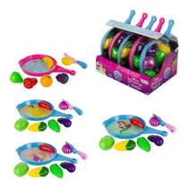 Frigideira princesas frutas legumes 8 peças yd-189 etitoys