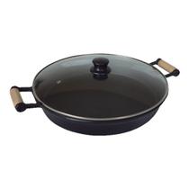 Frigideira Profissional com Tampa de Vidro Cozinha Casa Frigideira Profissional com Tampa de Vidro Cozinha Casa
