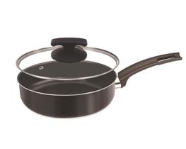 Frigideira Reta Alta Fortaleza com Tampa de Vidro Black Ø 20CM Frigideira Reta Alta Fortaleza com Tampa de Vidro Black Ø 20CM