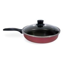 FRIGIDEIRA RETA Nº 22 ANTIADERENTE C/ TAMPA DE VIDRO