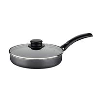 Frigideira Reta Tramontina com Tampa de Vidro Turim 22cm 1,7L - Cinza Frigideira Reta Tramontina com Tampa de Vidro Turim 22cm 1,7L - Cinza