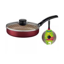 Frigideira Reta Tramontina Turim Starflon Vermelho C/T 22cm Frigideira Reta Tramontina Turim Starflon Vermelho C/T 22cm