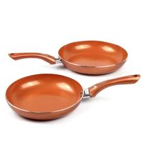 FRIGIDEIRA REVESTIDA CERAMICA ANTIADERENTE 21cm de Diâmetro Cozinha Pratica