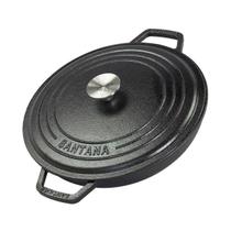 Frigideira Sautoir de Ferro Fundido 24 Cm Com Tampa