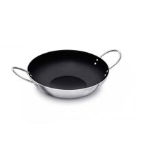 Frigideira Tacho Wok Hotel Teflon 35 cm c/ Alça Cromada-ABC